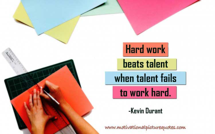 Motivational Hard Work Quote by Kevin Durant