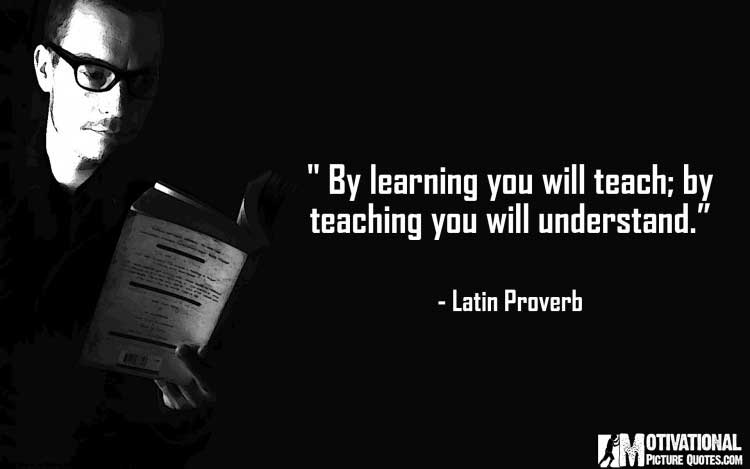 Latin Proverb on teachers
