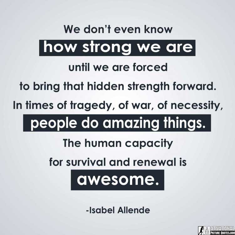 quotes to be strong by Isabel Allende