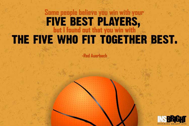 basketball inspirational quotes by Red Auerbach