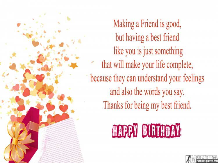 birthday message for friend