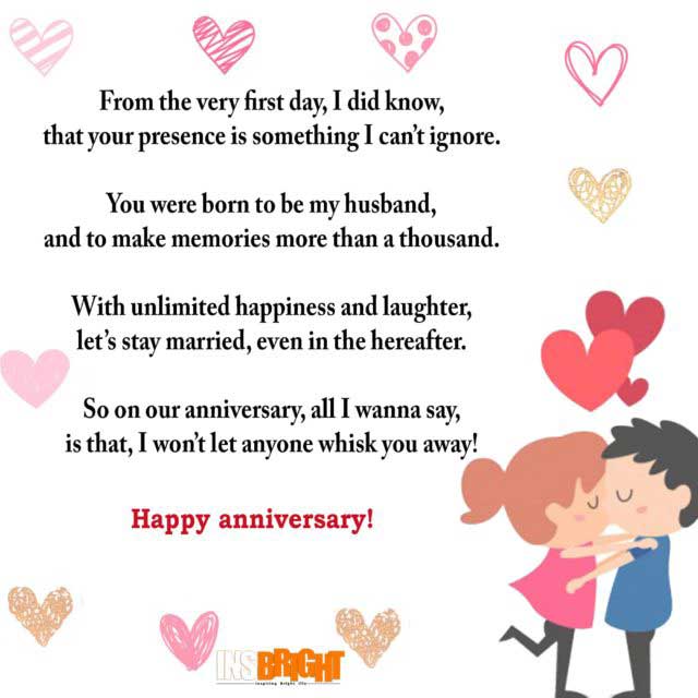 anniversary poems for husband