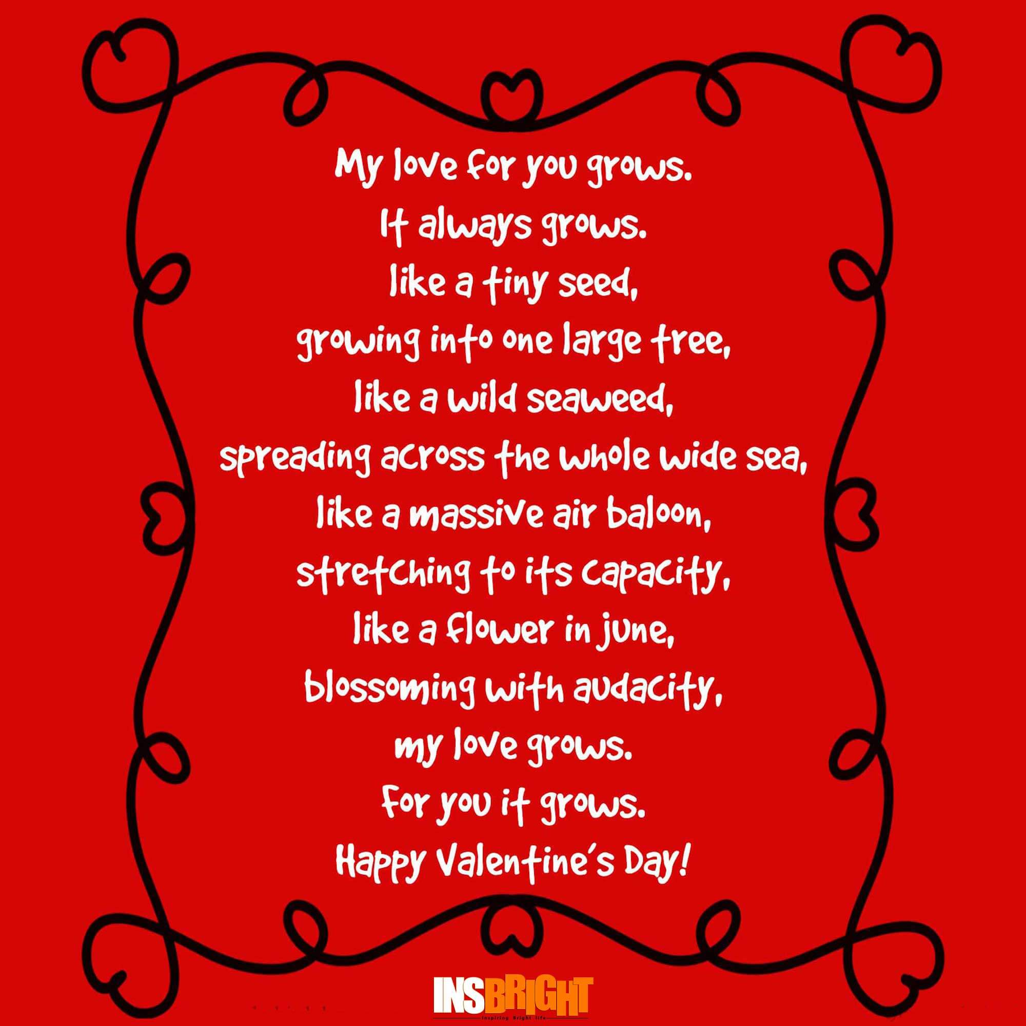 Happy Valentine's Day Poems For Him or Her With Images 2017