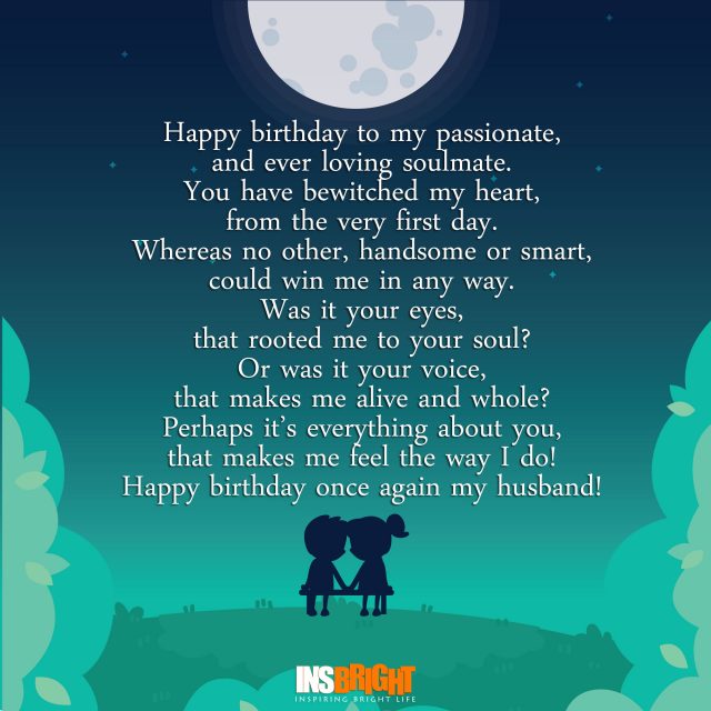 happy birthday poem for husband