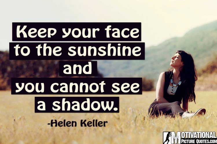 Helen Keller quotes about positive thinking