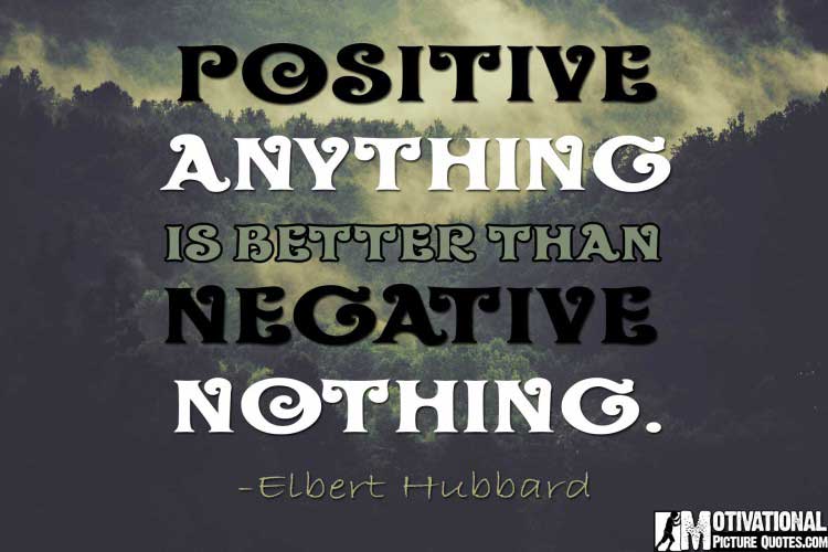 Elbert Hubbard quote - power of positive thinking