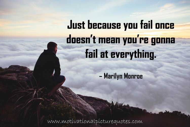 Marilyn Monroe Quotes about Failure