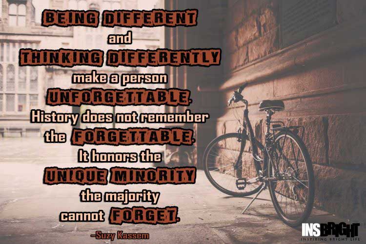 powerful quotes about being different by Suzy Kassem