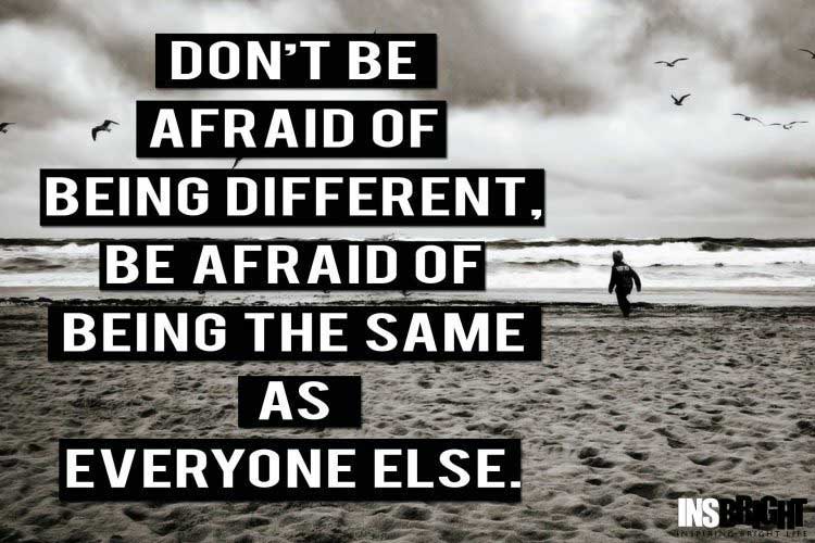 quotes about being different from everyone else