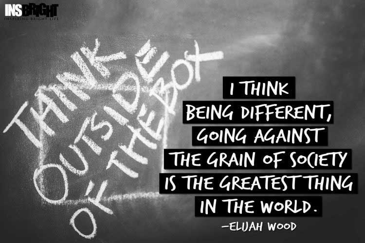 Elijah Wood quotes about being different from society