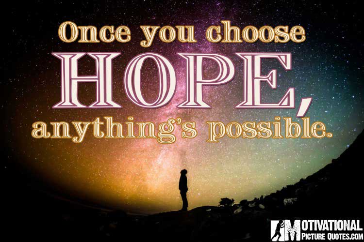 Inspirational quote about Hope