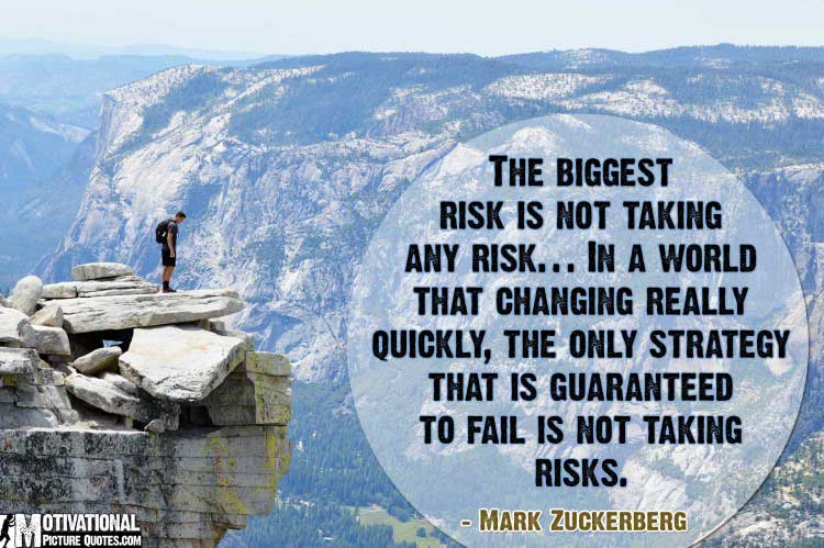 risk taking quotes by Mark Zuckerberg