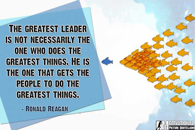 leadership quote by Ronald Reagan
