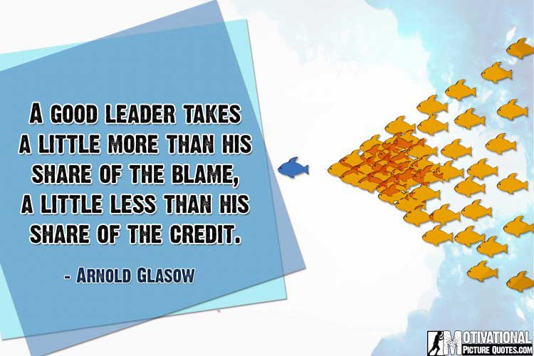 motivational leadership quotes by Arnold Glasow