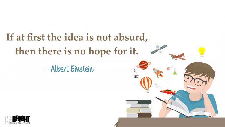 get your own ideas quotes by Albert Einstein