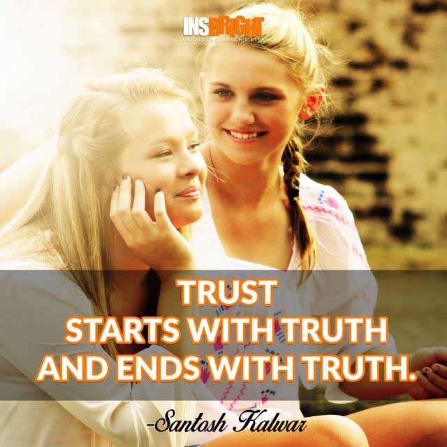 Santosh Kalwar trust quote