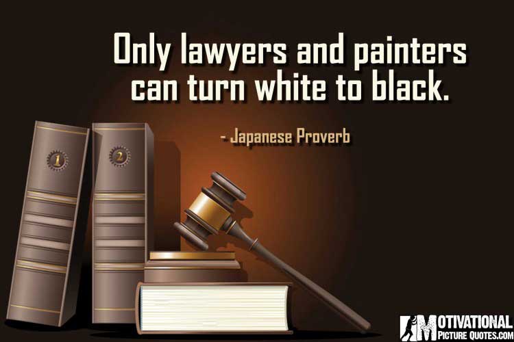 Japanese Proverb on lawyer 
