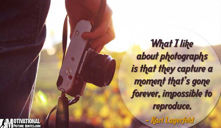 Karl Lagerfeld photography quote